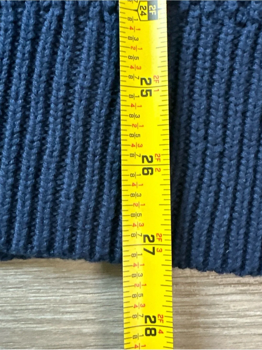 J. CREW Men’s Size L Navy Blue Sweater Shawl Collar Pullover Waffle Knit
